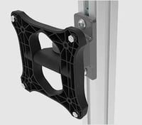 Monitorhalter + Adapterplatte 40, höhenverstellbar