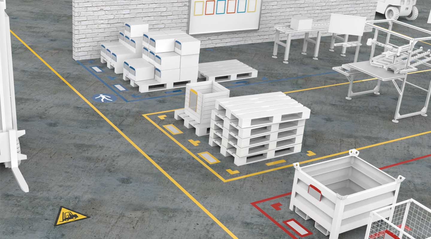 Forklift Parking - Inline Printed Floor Marking Tape