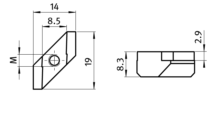 Rhombus Nut with Locking