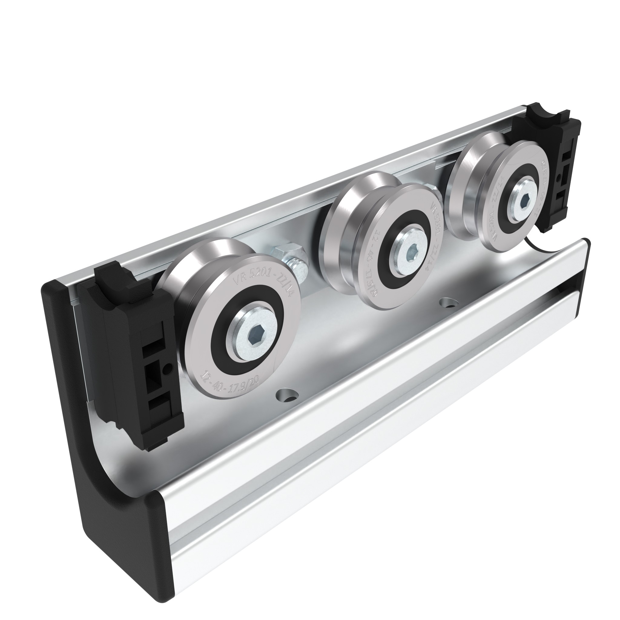 Bearing Unit 3 Rollers Shaft Ø 14 for C-Rail-Profile I 093CIUD141SA208S01 – imagen del producto