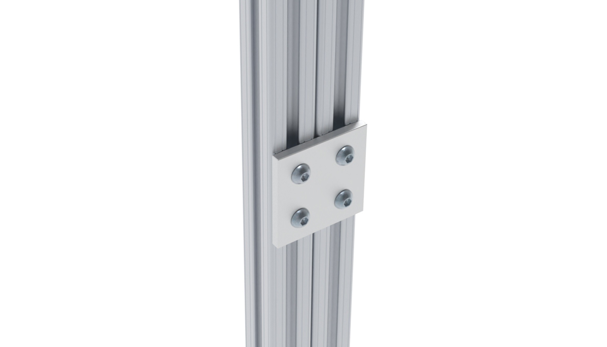 ECO Connection Plate AL Quadrangular 4 Hole, 1 Slot Version