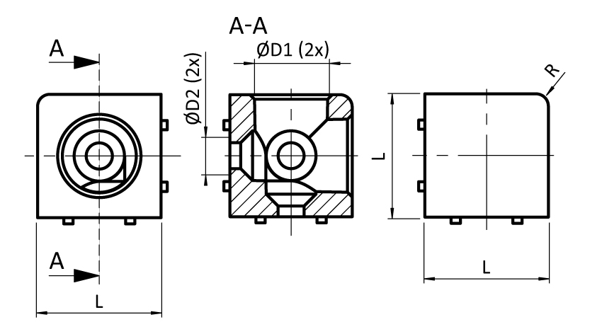 Cube Connector 45, 2D
