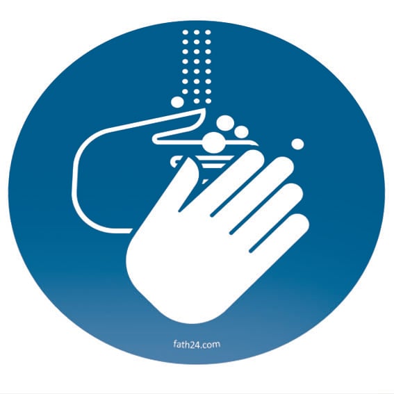 Wash Hands Sticker