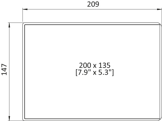 Seitlich offene KANBAN-Hülle 200 x 135