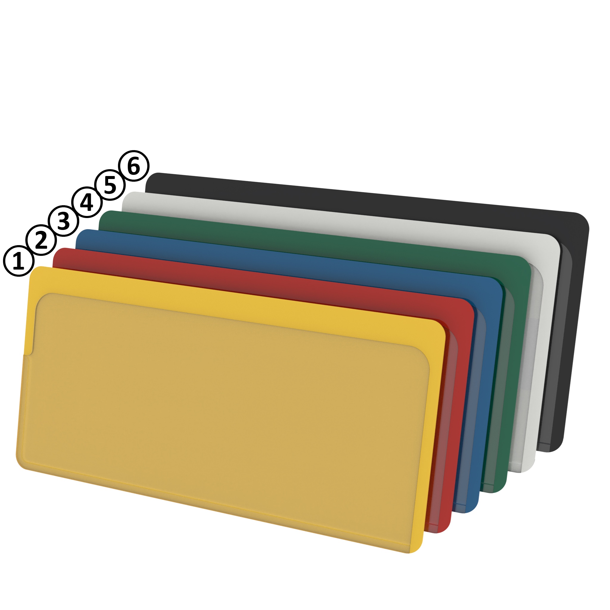 2-sides Open Magnetic Label Envelope 50 - 2"