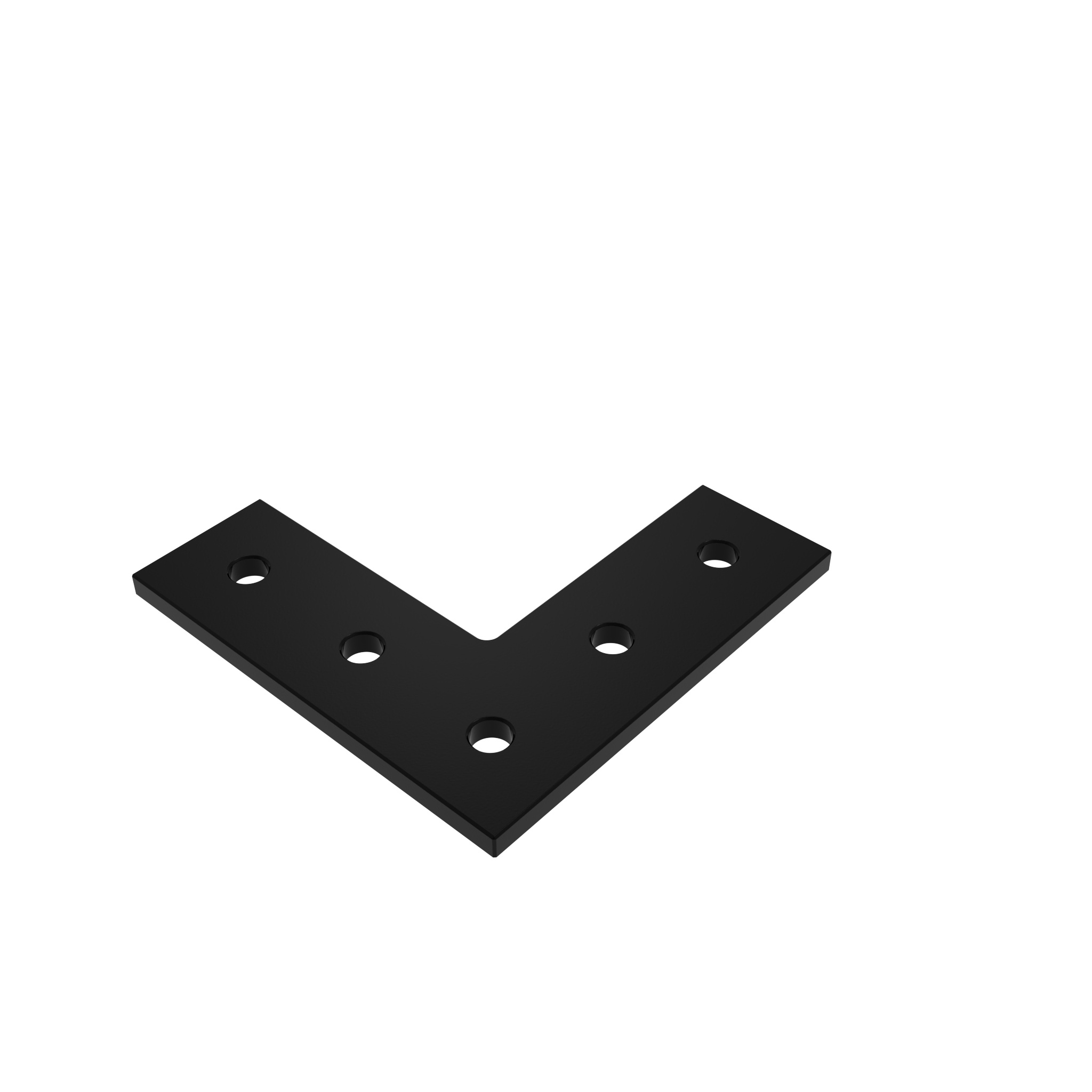 ECO Connection Plate AL L 5 Hole, 1 Slot Version Light 093EVL114114S02S – product image