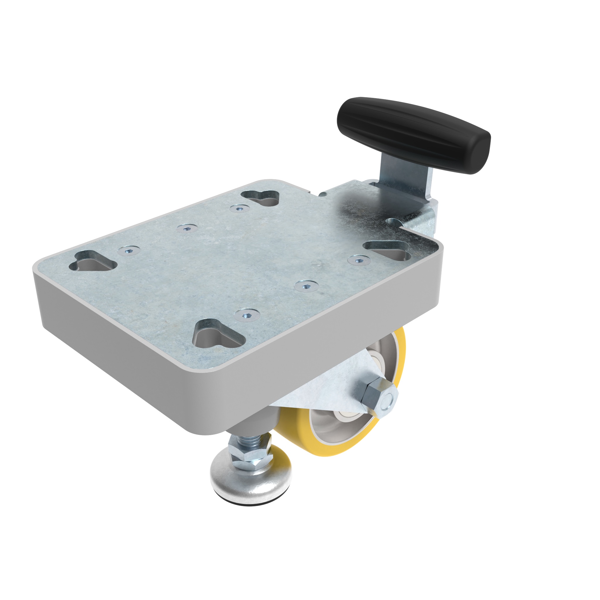 Rueda fija con pata elevadora 098FF080EHF134110 – imagen del producto