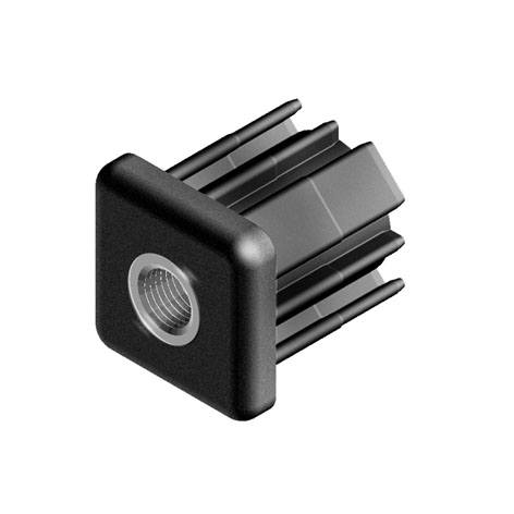 Threaded Bush for Square Tubes 30 x 30