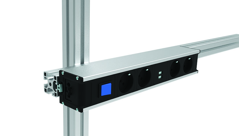 Power Strip Module F Line 370 4x + USB, with Switch – application example
