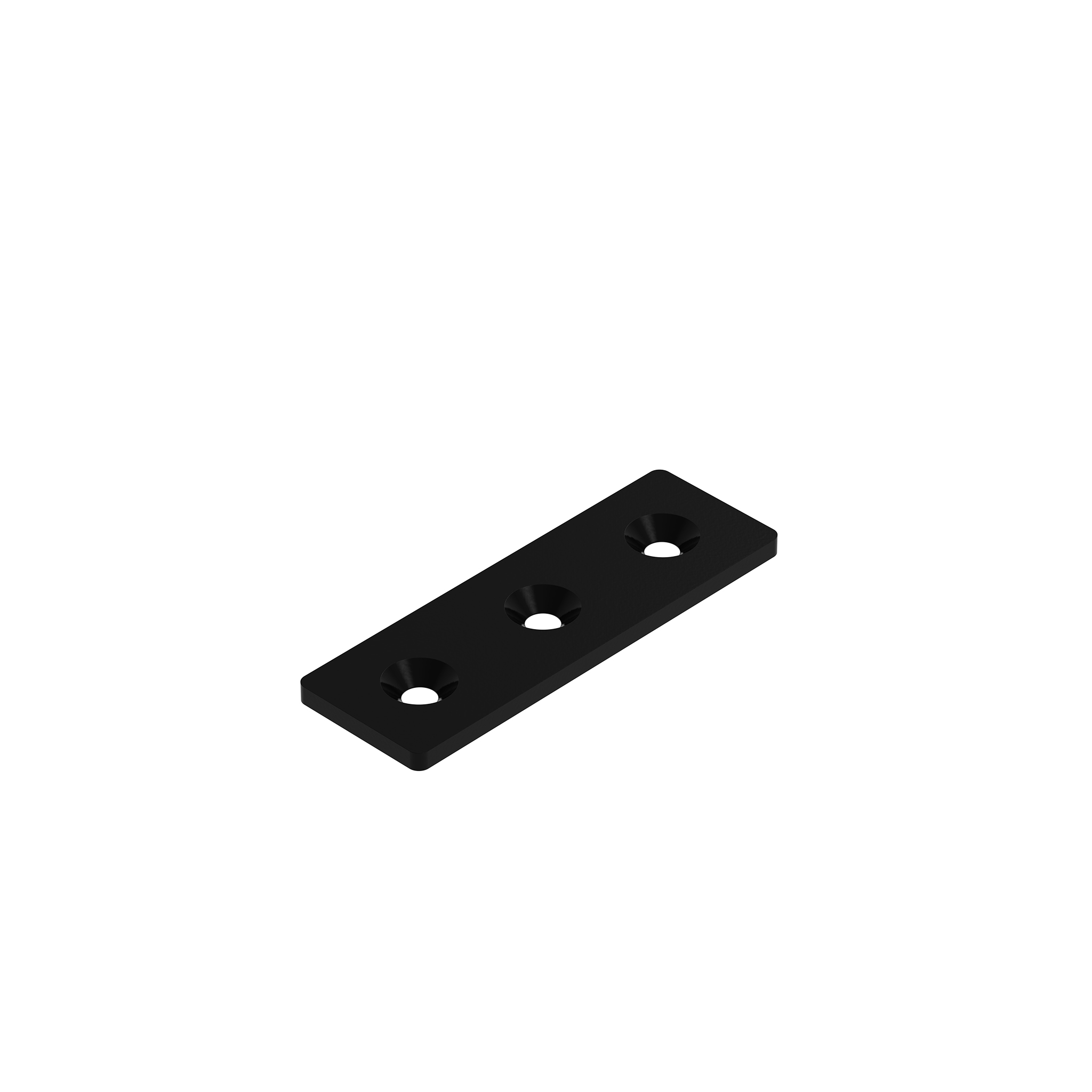 Verbinderplatte ST rechteckig 3-Loch, 1 Nut 093V40120S – Produktabbildung