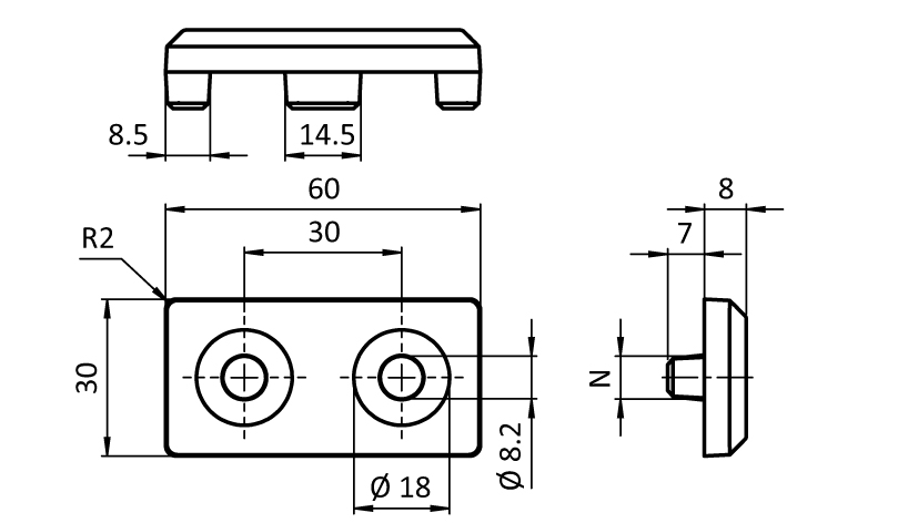 Frame Corner Connector Plate