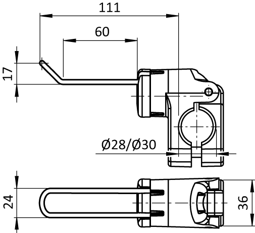 Tool Hook FX 59/19 - 24 for Tubes D28 / D30