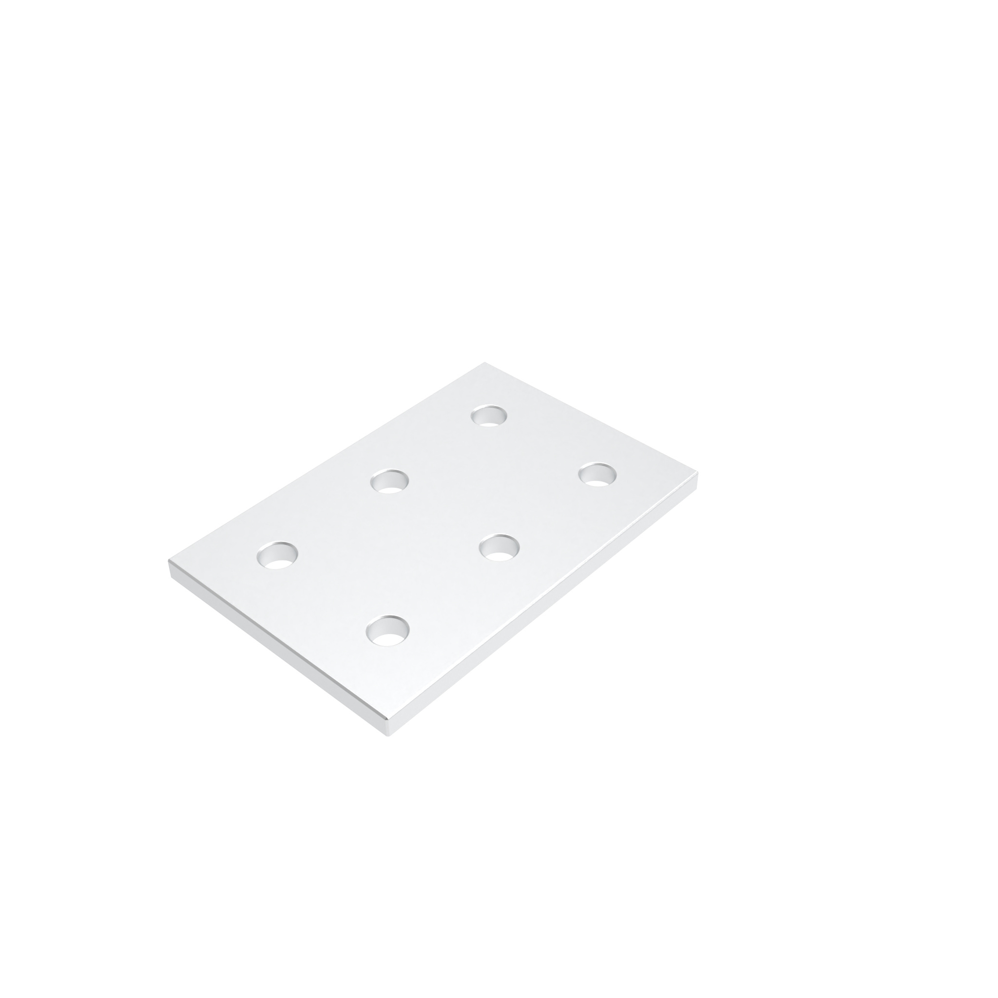 ECO Connection Plate AL Rectangular 6 Hole, 1 Slot Version 093EVD76114 – product image