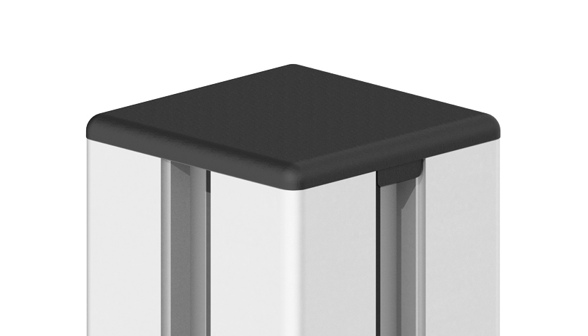 50 mm Rastermaß, Abdeckkappen