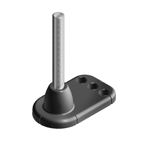 Enten-Stellfuss mit Gewindestange ST