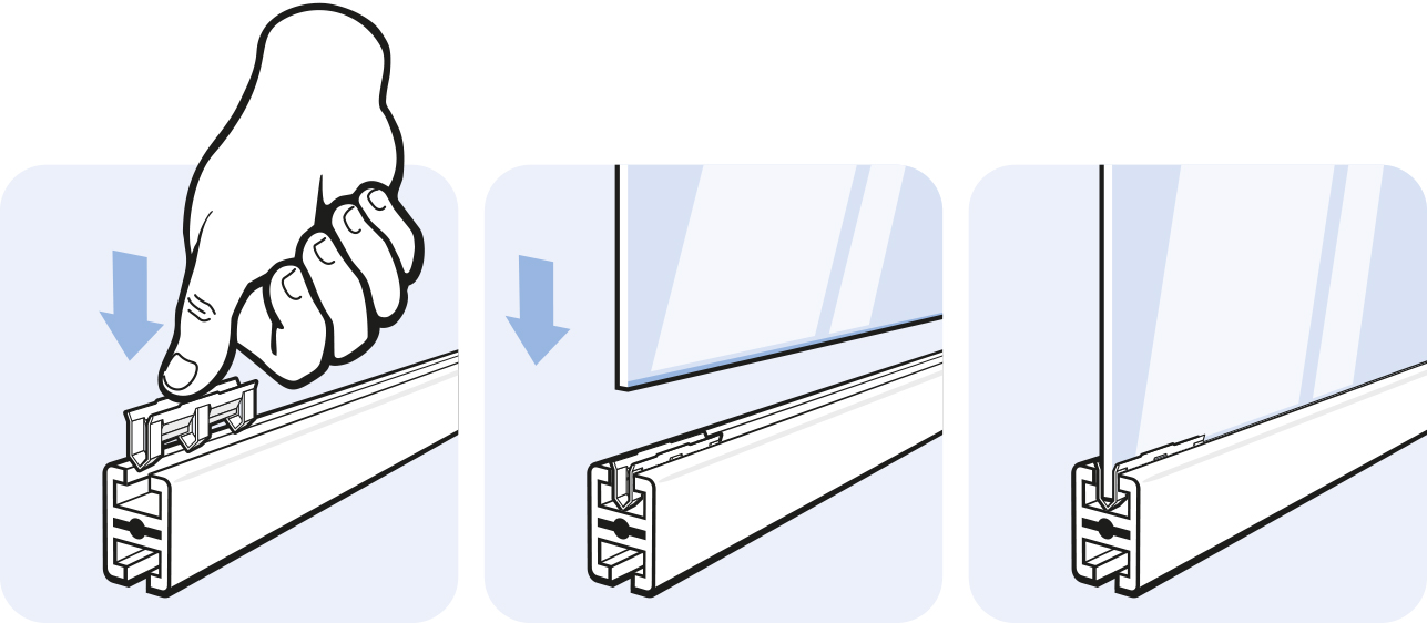 Clamping Spring for Protective Fence Profiles 30 x 30 WG