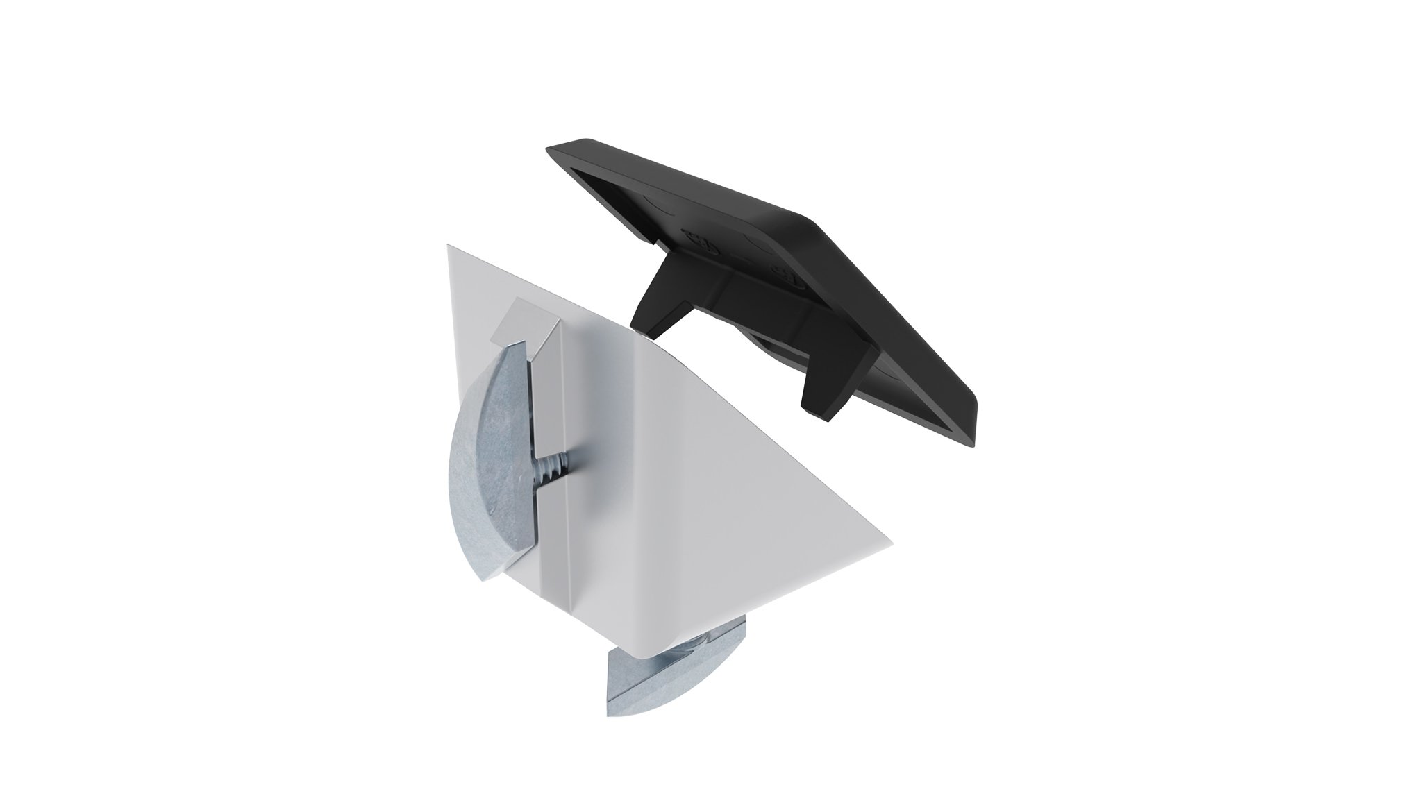 Cover Cap for Alu Connection Angle I40 M (Set)