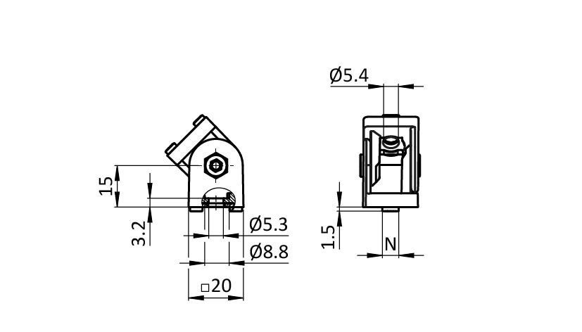 Pivot Joint 20 for M5