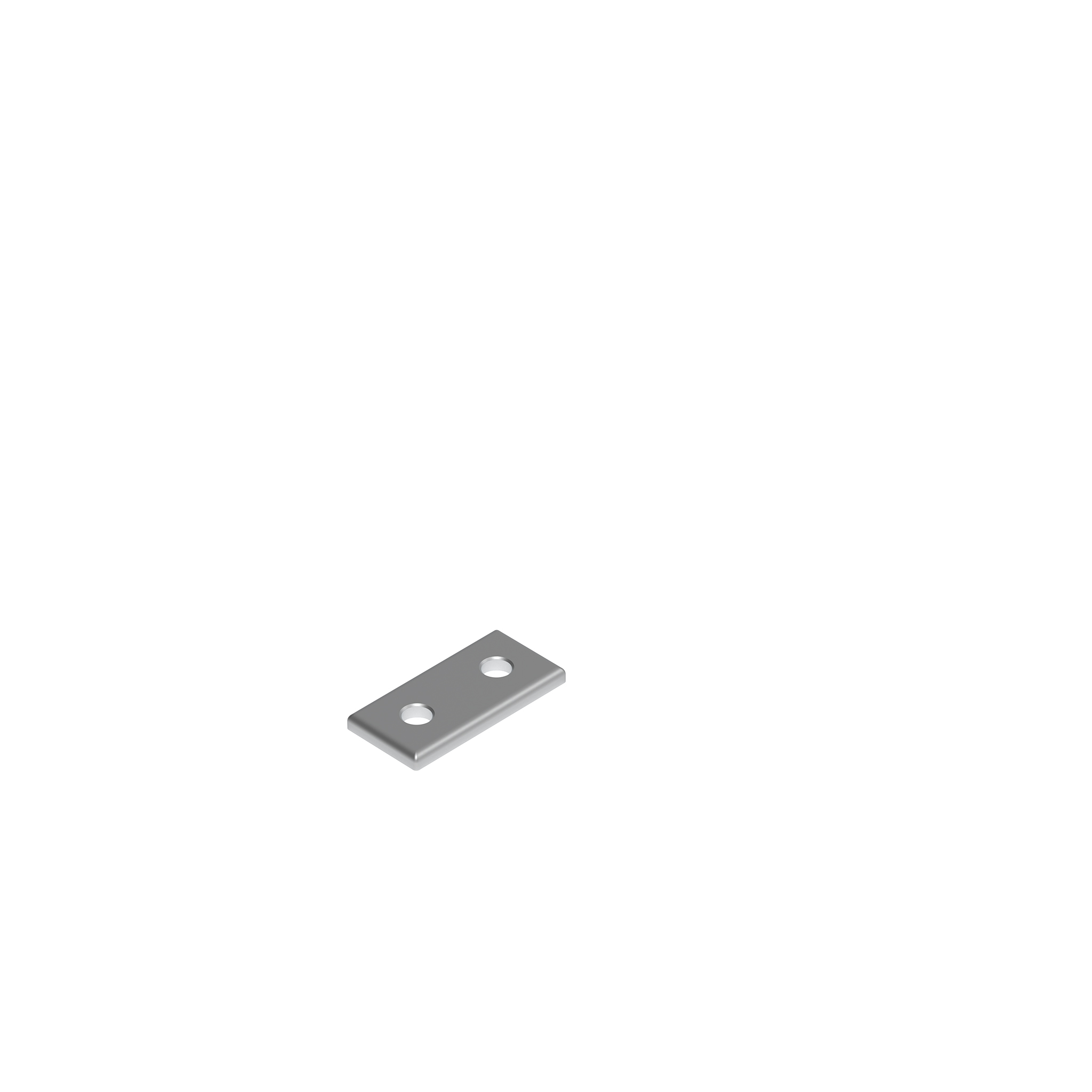 Connection Plate AL Rectangular 2 Hole, 1 Slot Version 093VA2551 – product image