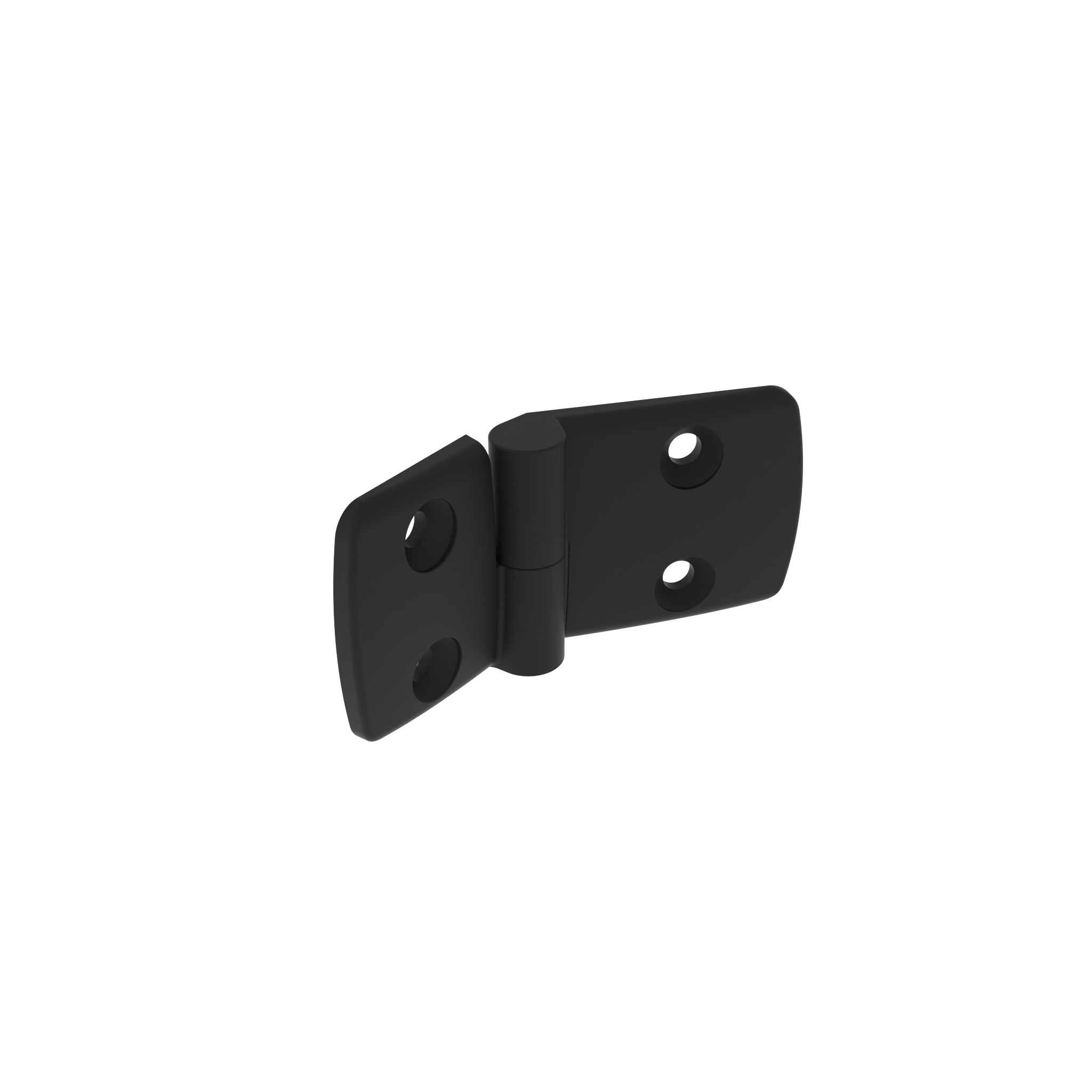 Kunststoff-Kombischarnier 45, aushängbar, schwarz 095K4560L00 – Produktabbildung