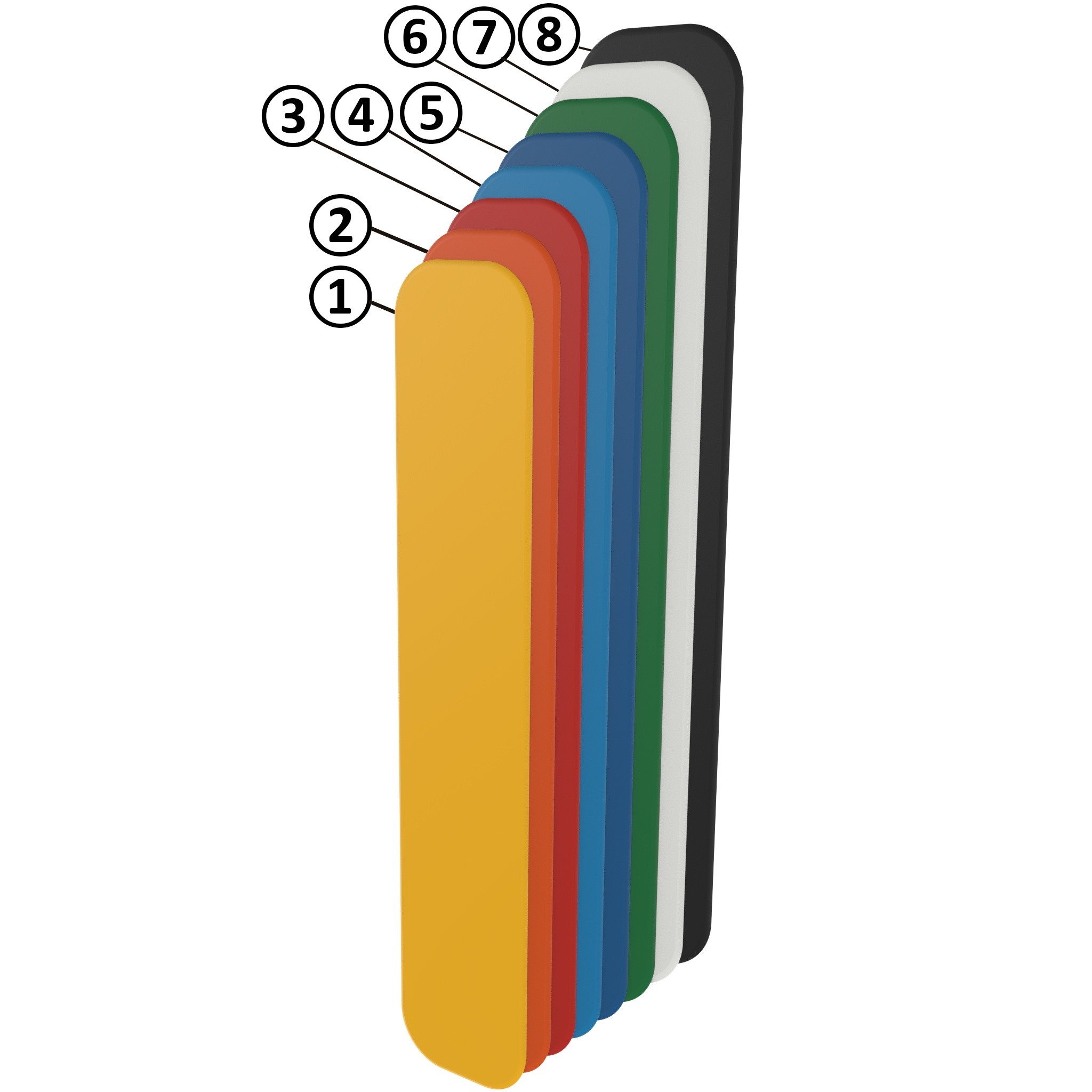 Floor Marking I-shape EXTRA Strong 90, Rounded