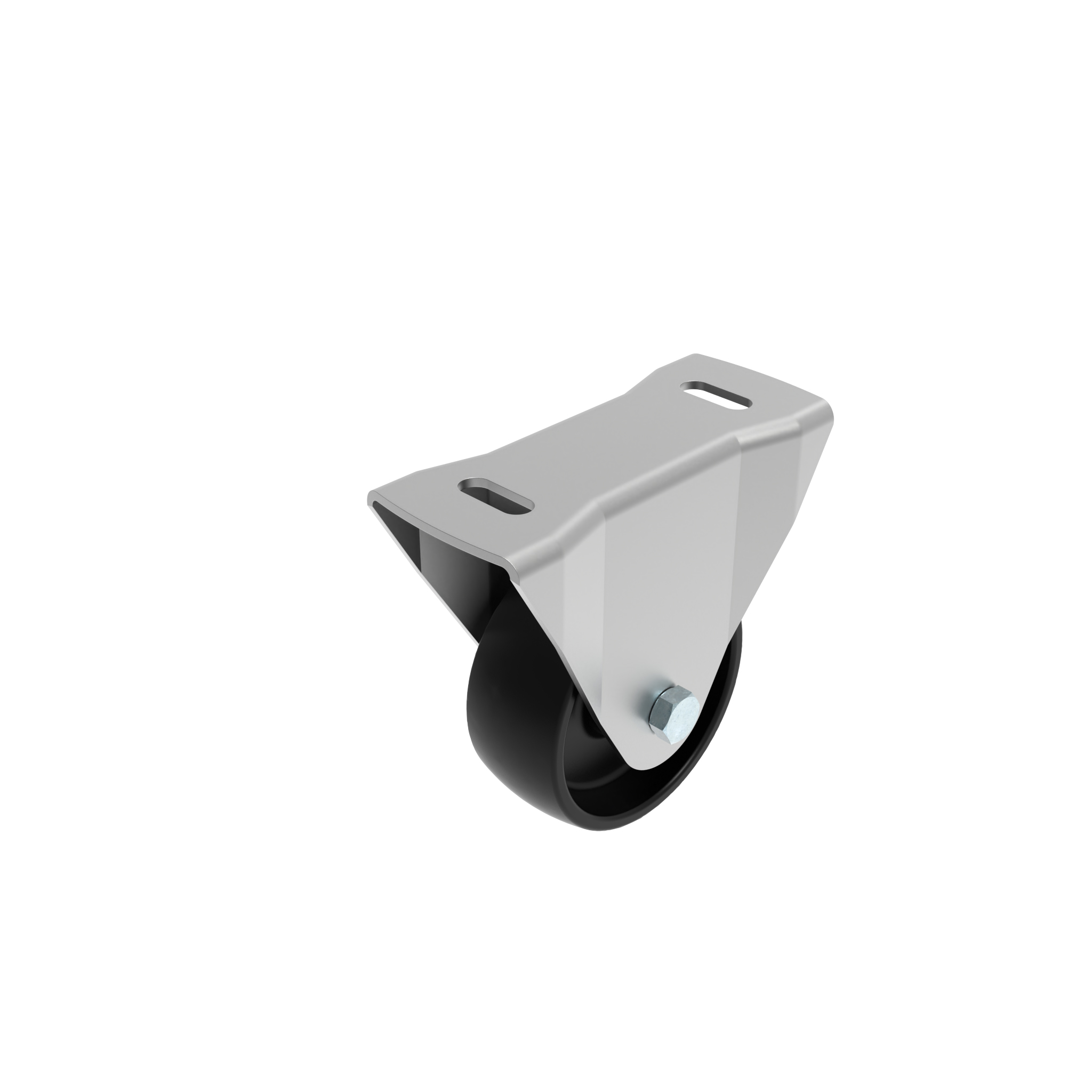 Rueda fija Ø 80 / 100 / 125 con placa de montaje 40 / 45 098F080A4045N – imagen del producto