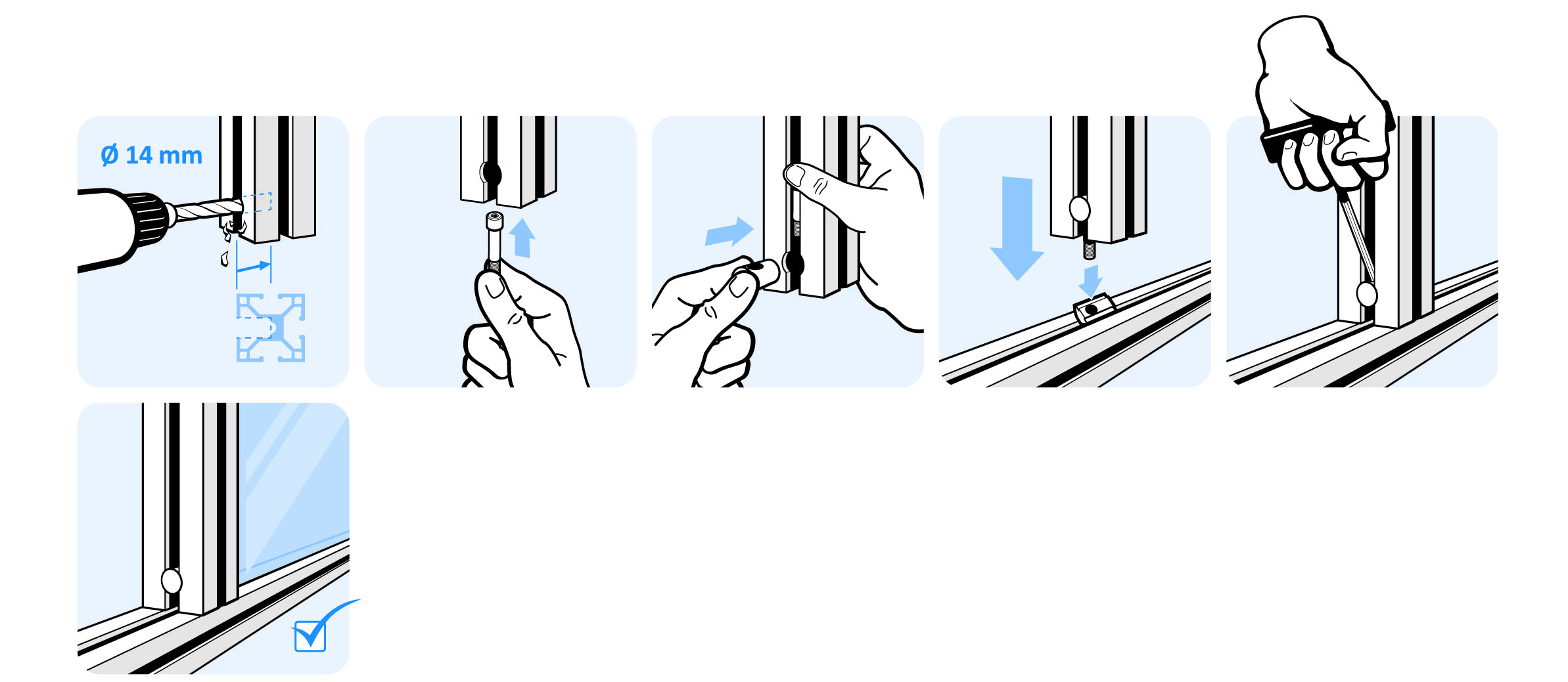 Bolt Connector I, Slot 8, Single Side