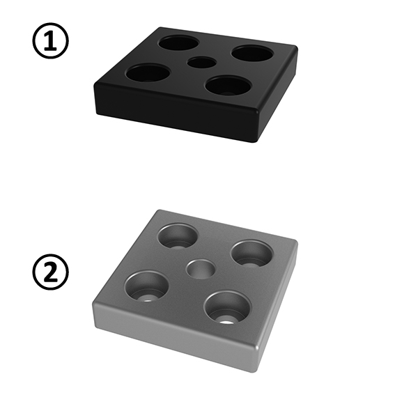 Transport and Base Plate ZN 60 x 60, Powder Coated