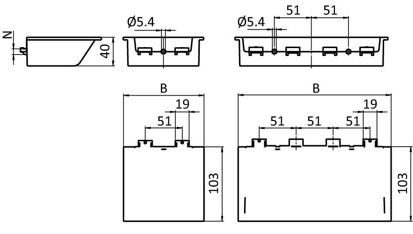 Grab Container 110 / 210 x 105 x 40