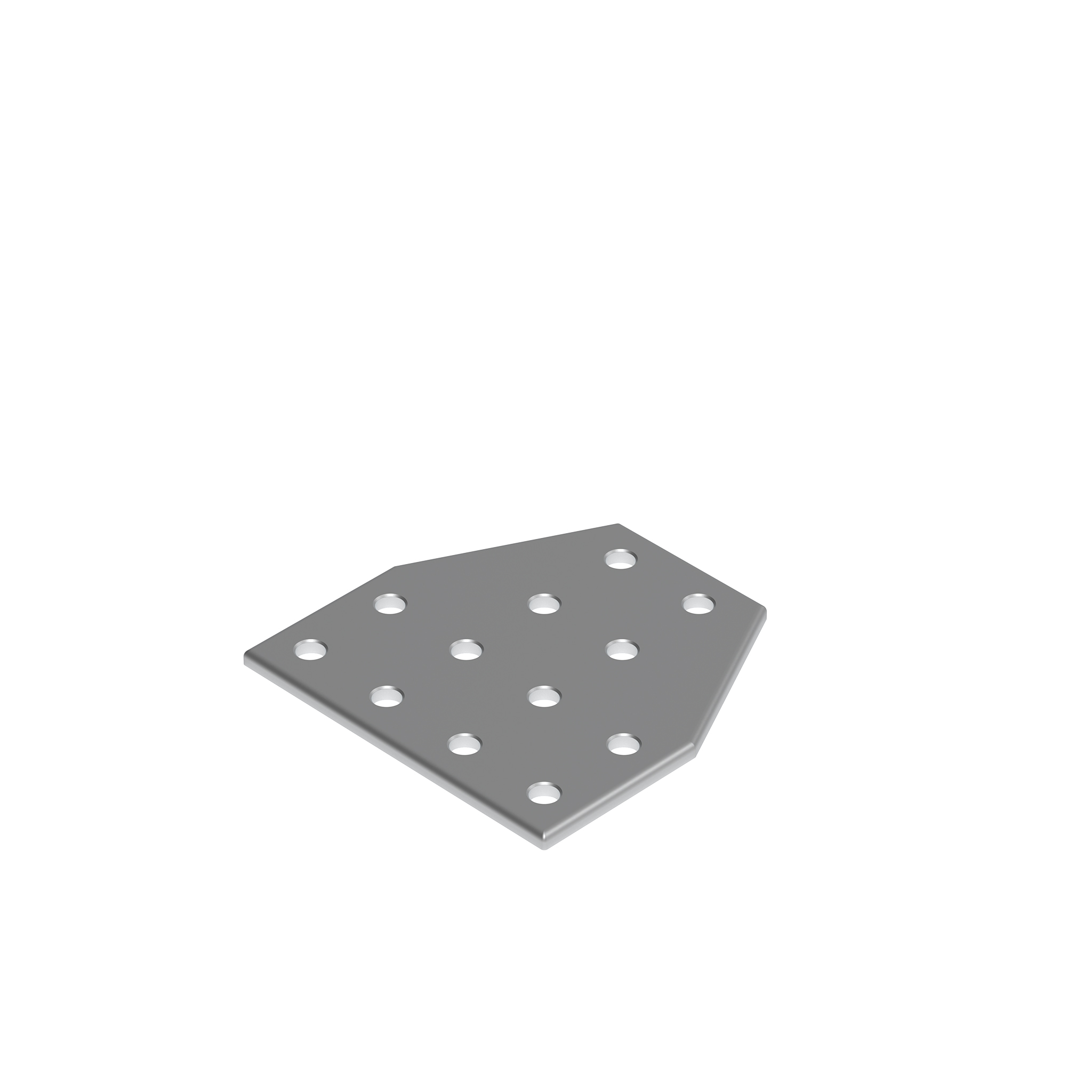 Connection Plate AL T 12 Hole, 2 Slots Version 093VT102102D – product image