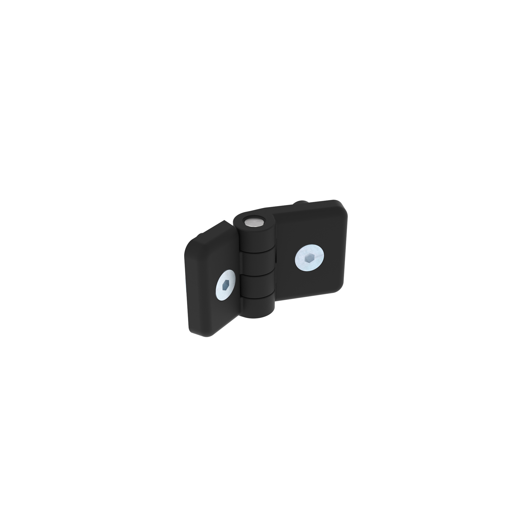 Kunststoffscharnier schwer 30, schwarz 095KS3040F0810S01 – Produktabbildung