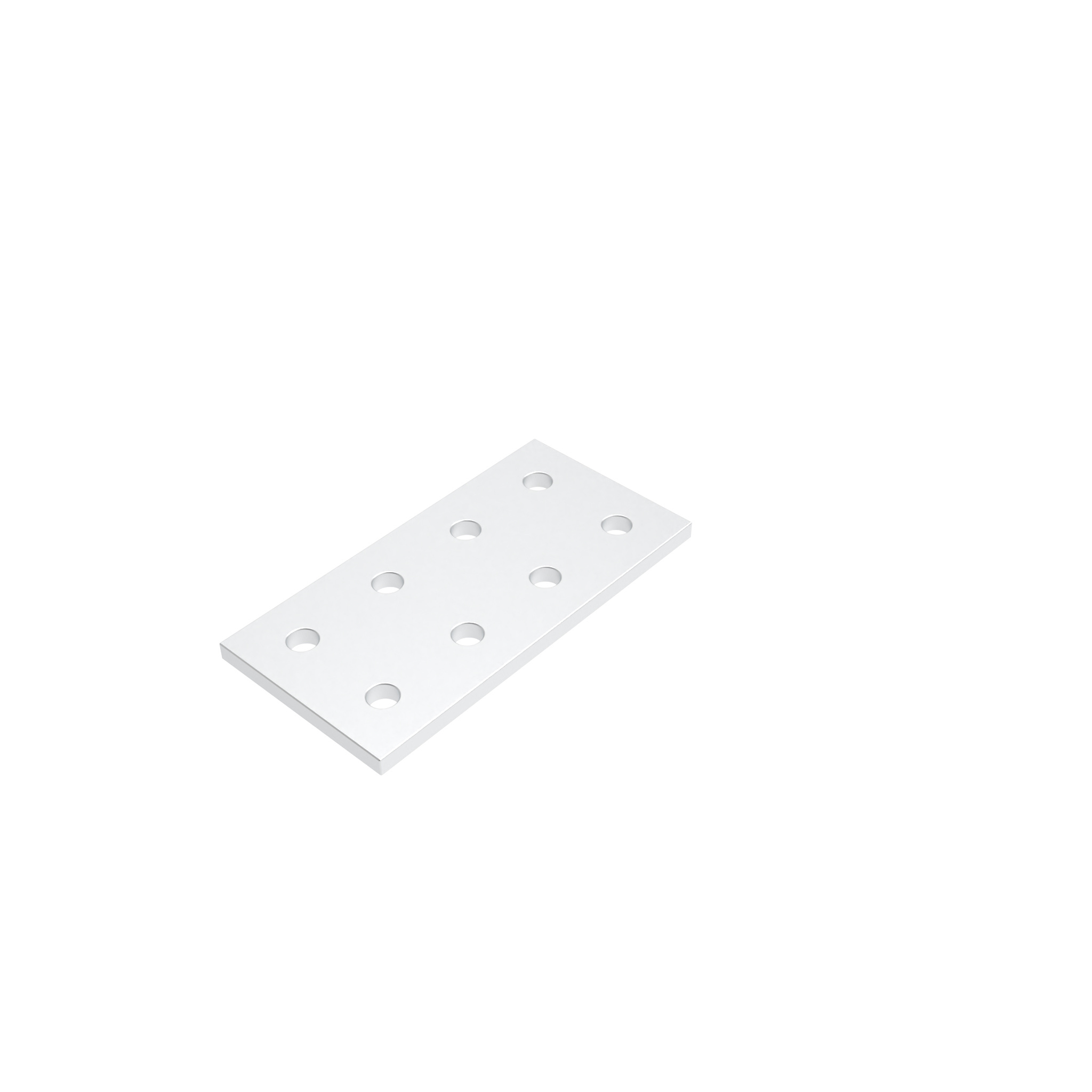 ECO Connection Plate AL Rectangular 8 Hole, 2 Slots Version 093EVD51102 – product image