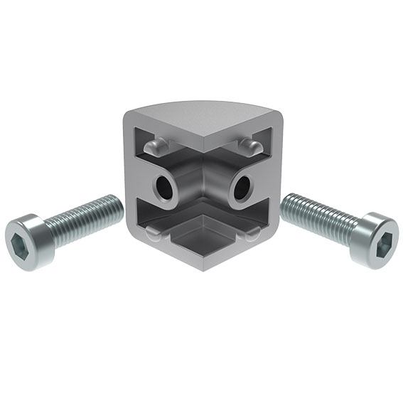 Eckverbinder für Glasscheibenhalter (Set) – Produktabbildung