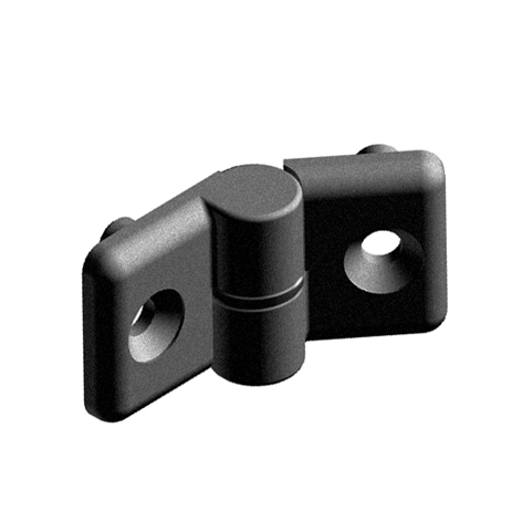 Bisagra de plástico 32 x 60, negro