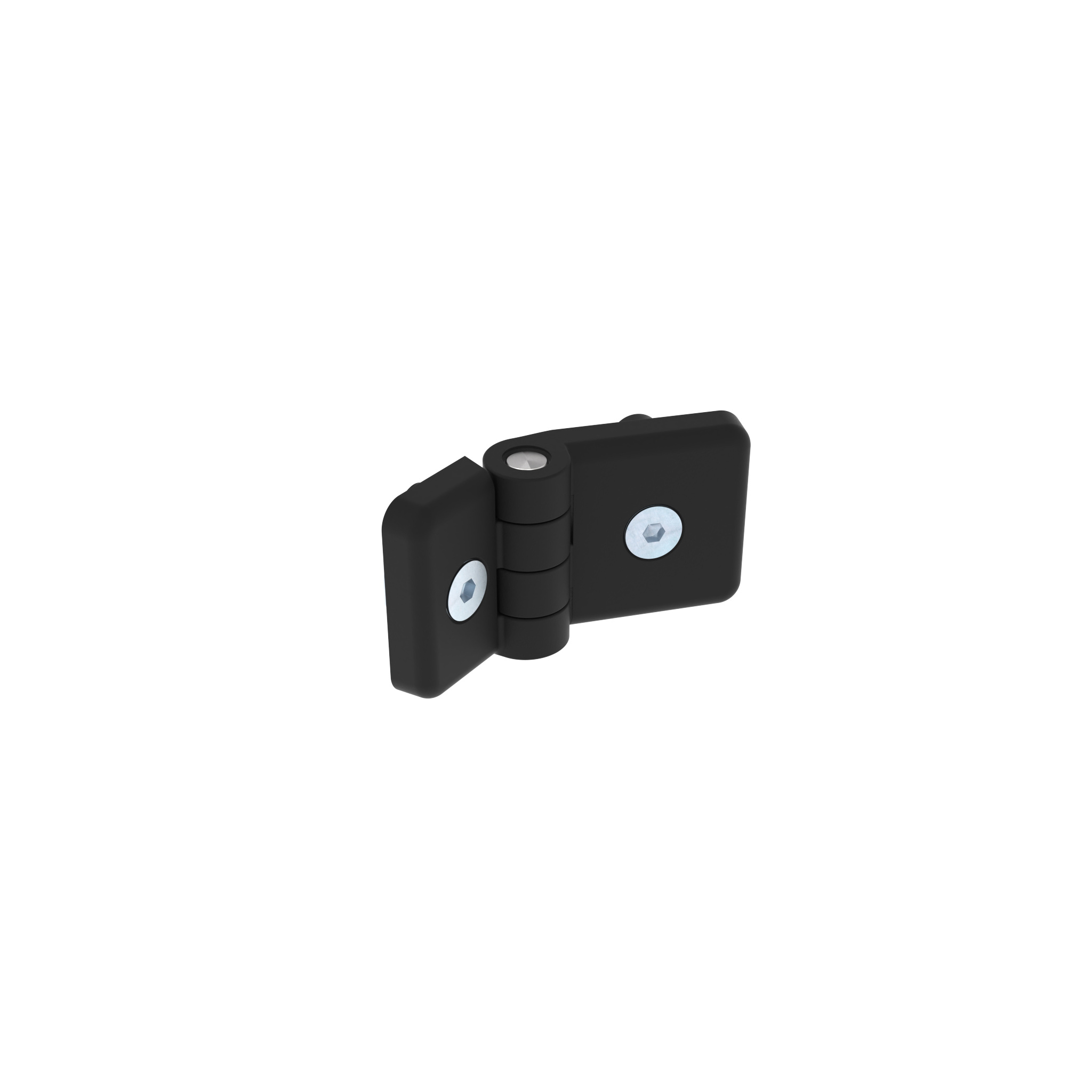 Kunststoffscharnier schwer 30, schwarz 095KS3045F0810S02 – Produktabbildung