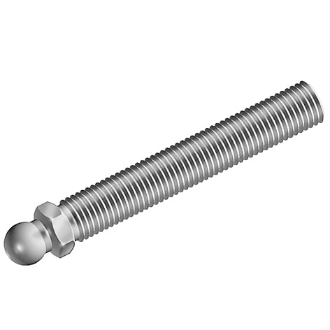 Threaded Rod ST Metric for Swivel Feet, Ball Joint 15