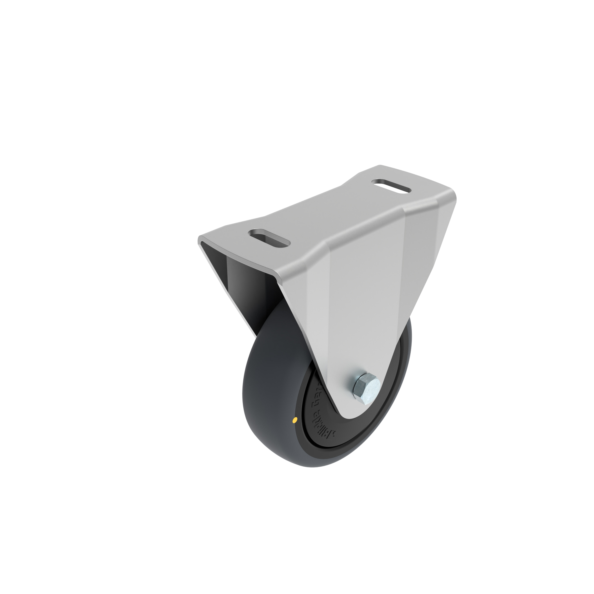 Rueda fija Ø 80 / 100 / 125 con placa de montaje 40 / 45 098F100U4045NESD – imagen del producto