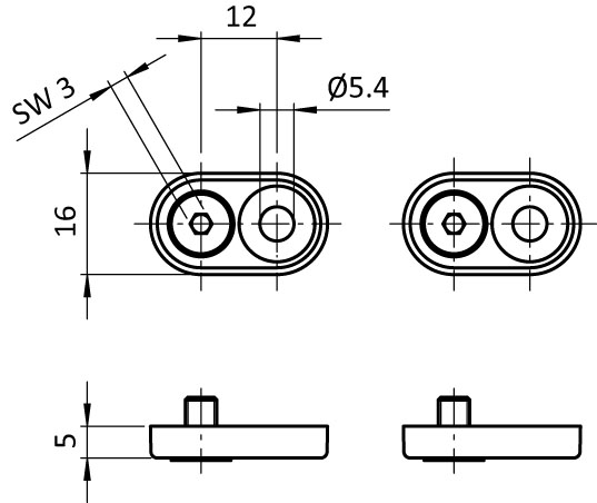 Befestigungssatz für Handgriff AL 120