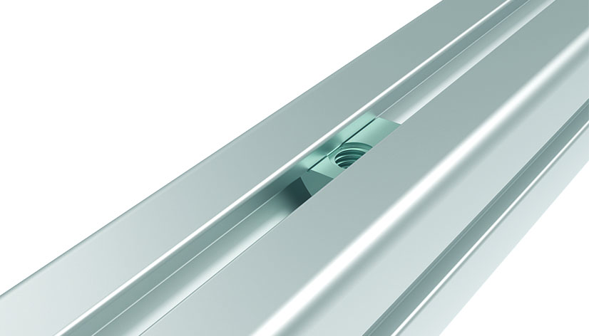 Ecrou basculant 12,9 x 7,2 mm avec bille sur ressort