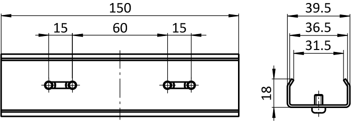 Track Connector for Roller Track XST (Set)