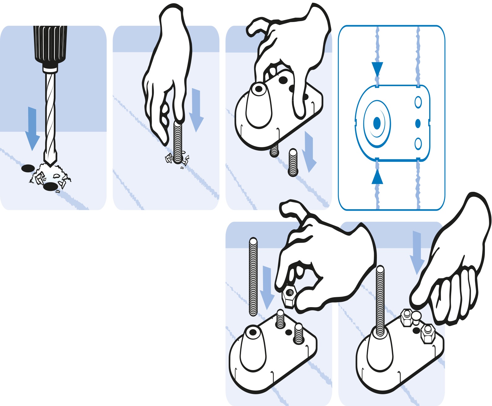 Base for Duck Feet M20 – assembly graphic