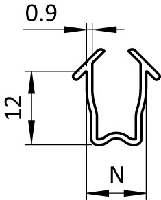 Reduction Profile I Slot 8 / 4 - 6 mm