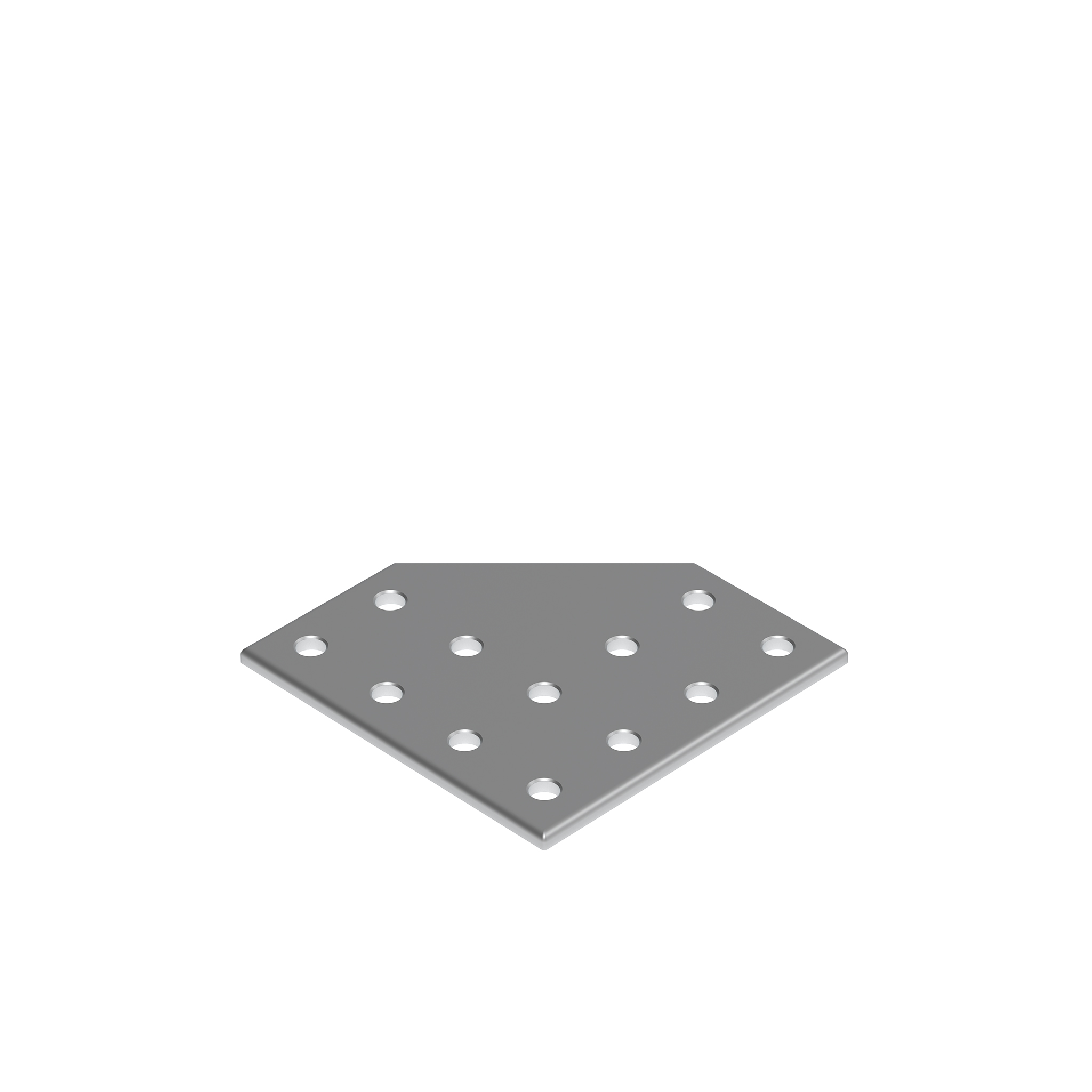 Connection Plate AL L 12 Hole, 2 Slots Version 093VL102102D – product image