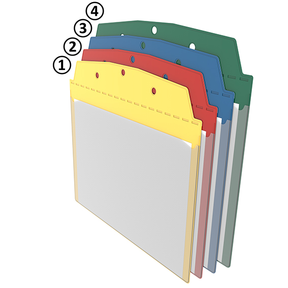 Attached Visual Pocket DIN A5 Landscape - 8.3" x 5.8"