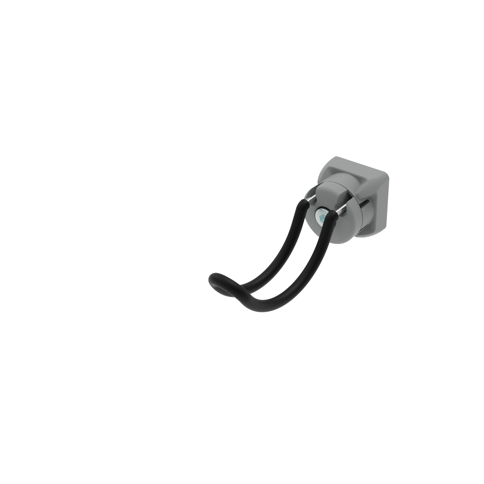Werkzeughaken FX R35 - 27, gummiert für Profile 40 / 45, Nut 8 / 10 6TH24074NR4091S01 – Produktabbildung