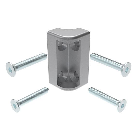 Rahmen-Eckverbinder 22,5 x 45 (Set) – Produktabbildung