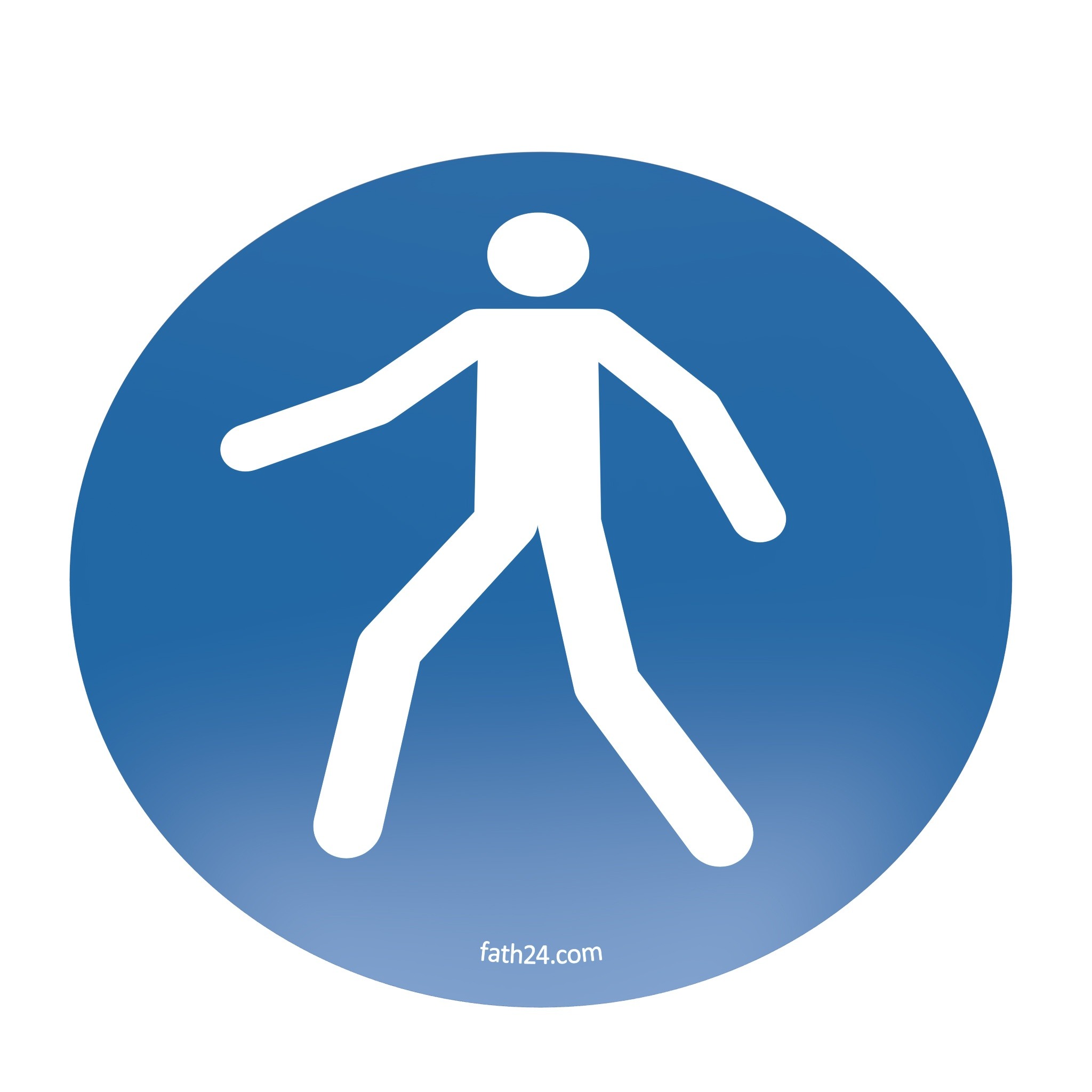 Fußgängerweg benutzen Bodenschild 0203SM07 – Produktabbildung