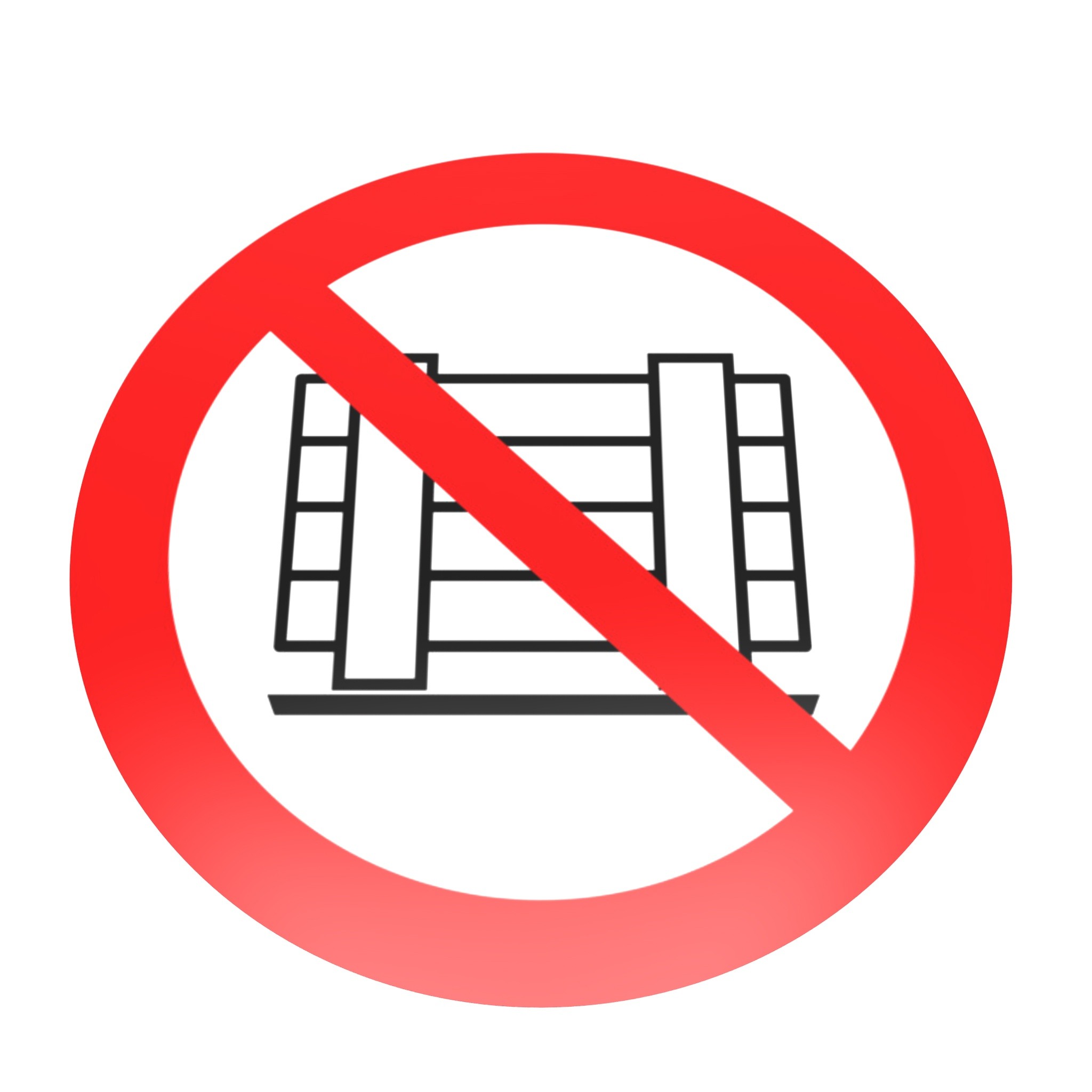 No Placing or Storing Floor Sign 0203SP06 – product image