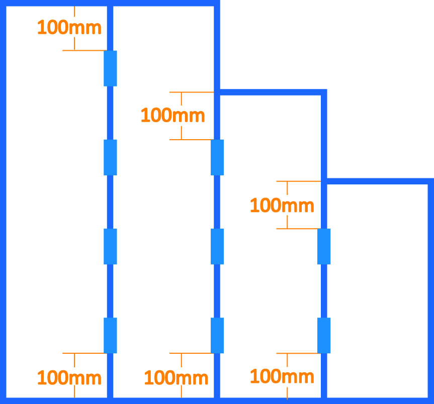 Swing Door Hinge SS 40 / 38 - 1.5"