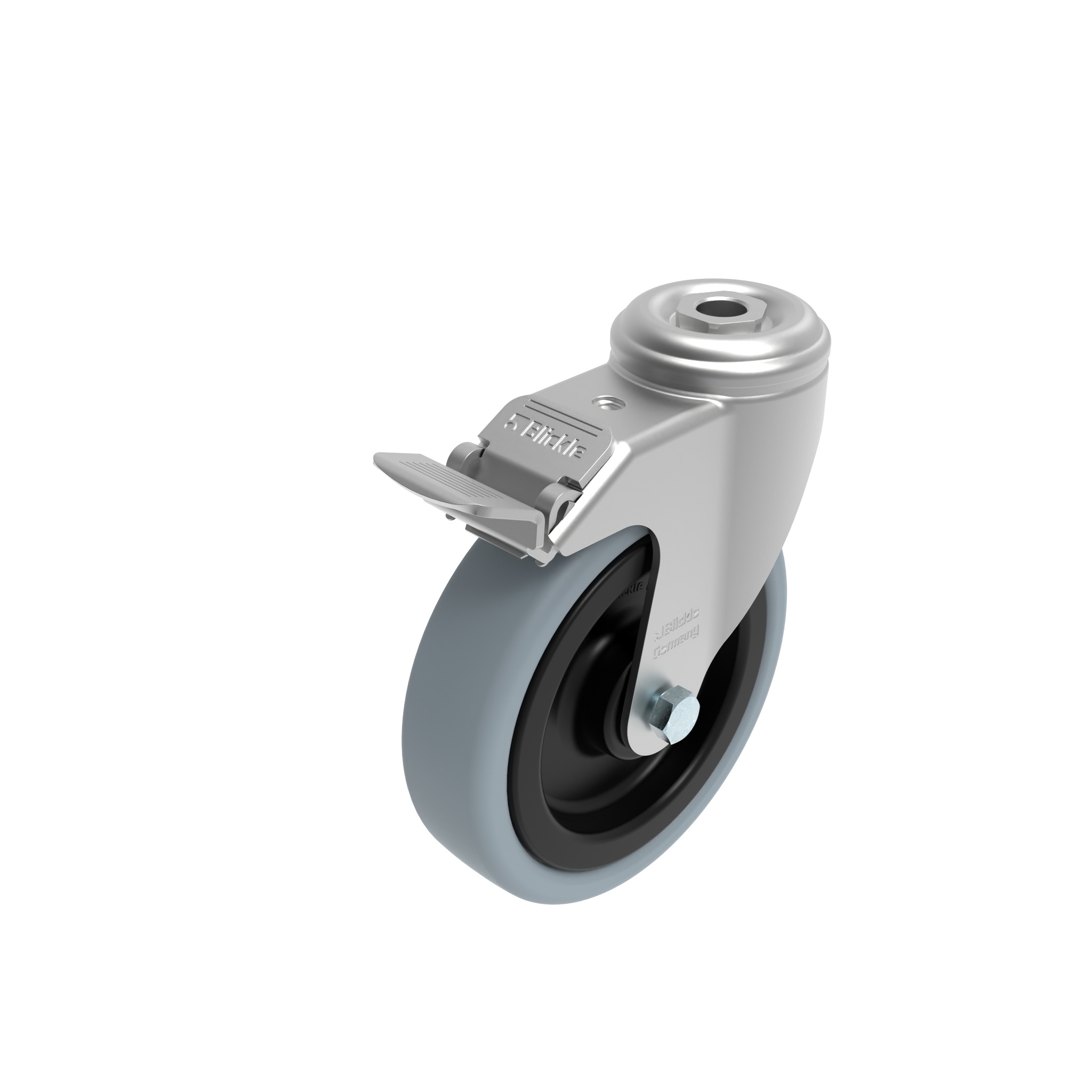 Roulette pivotante Ø 80 / 100 / 125 verrouillable 098S125GDN – image du produit